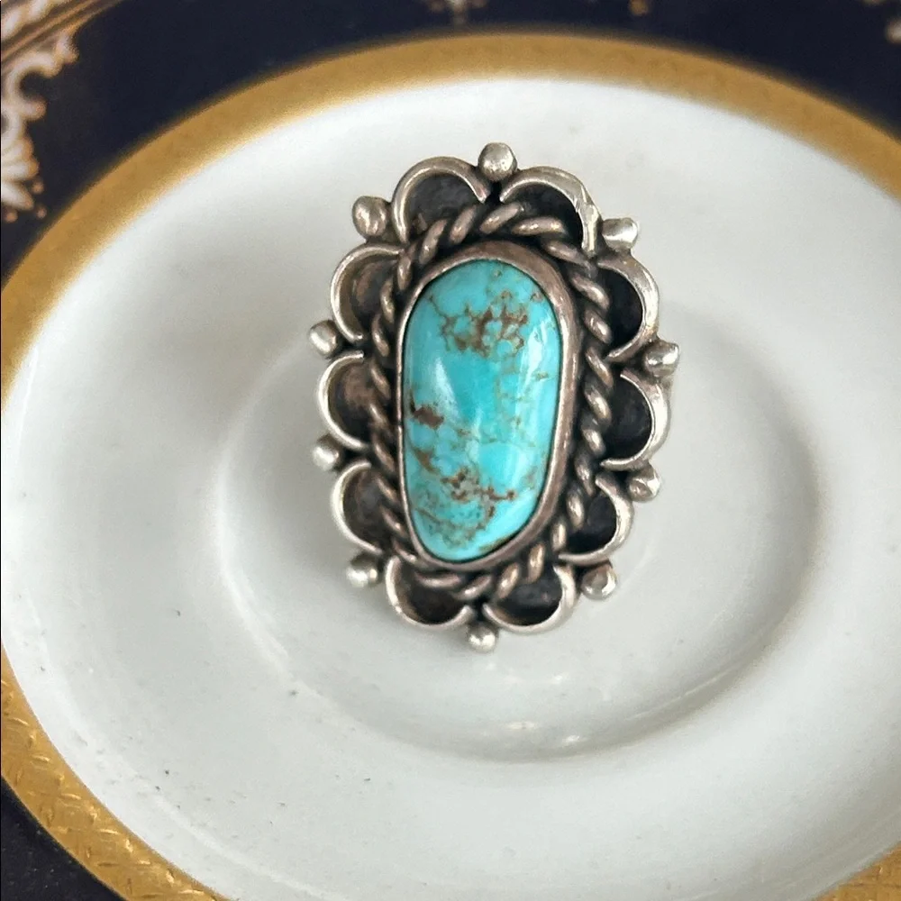 Vintage NavajoTurquoise Silver RING